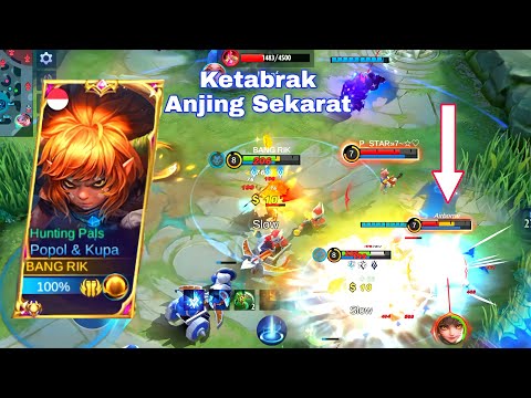 Cuma Ketabrak Anjing Popol And Kupa Sekarat? LEMAHH - Mobile Legends