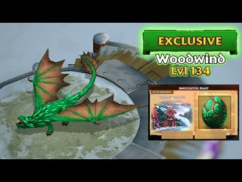 Woodwind (Snoggletog Feast) Titan Mode Max Level 134 | Dragons: Rise of Berk