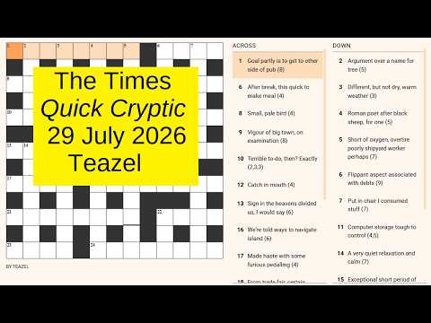 The Times Quick Cryptic 3366