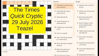 The Times Quick Cryptic 3366