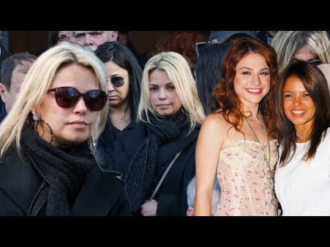 Severine FERRER arrive incognito aux Obsèques de Emilie DEQUENNE sa grande amie et témoin de mariage