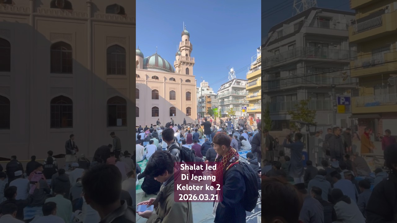 Shalat Ied di Mesjid Kobe Japan🇯🇵 kloter ke 2. Full. 2026.03.21
