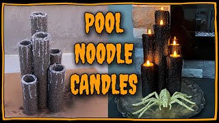 Pool Noodle Candles 📍 How To With Kristin