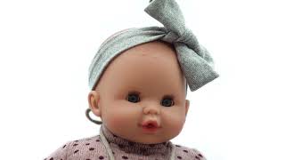 Realistické miminko - holčička Sonia  v puntíkatém oblečku od firmy Paola Reina
