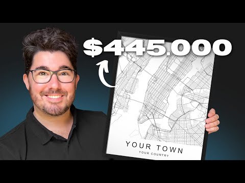 Make $6,435 Per Month Selling Minimalist Maps