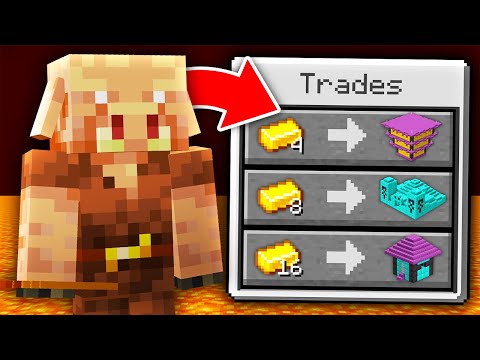 Minecraft, But Piglins Trade Super Structures...