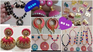 Handmade silk thread Necklace with price/ Customized silk thread jewellery/ wholesale
