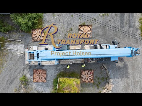 Royal Transport AS heavy transport and lifting operation in Førde