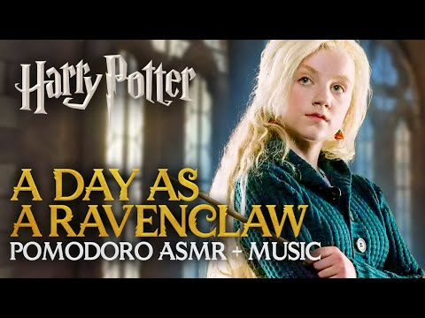 Study Session: RAVENCLAW ROUTINE 🦅📚 Harry Potter Pomodoro Timer Hogwarts ASMR Sounds