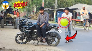 Best Tyre Puncture Prank in Public Reaction || (Part-15) || Funny Prank Video by 4 Minute Fun