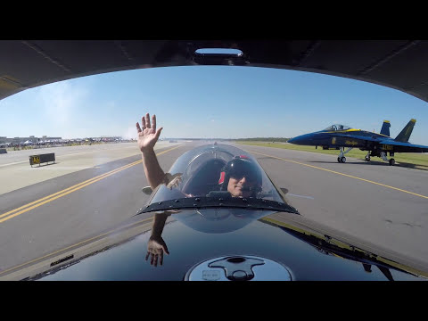 Skip Stewart On Board & Smoke n Thunder Jet Truck Race - NAS Jacksonville 2017