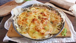 TEGLIA DI FINOCCHI GRATINATI ALLA MOZZARELLA E PROSCIUTTO- Ricetta con i finocchi- La cucina di Rita