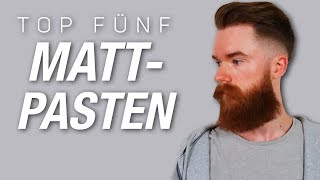 Top Fünf Matt-Pasten | Mattes Finish, Flexible Styles | Männer Haarstyling Produkte