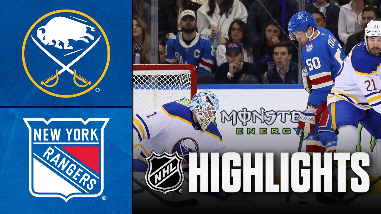 4월9일 뉴욕레인저스 버팔로 NHL 하이라이트