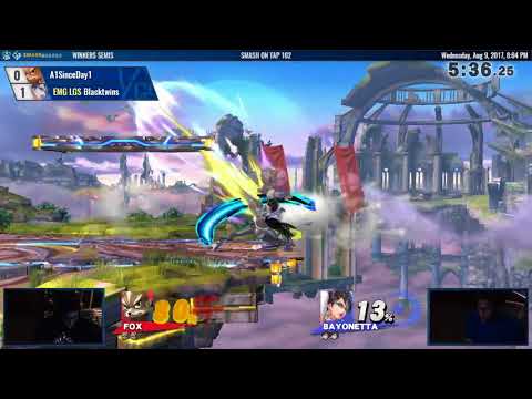 SOT 102 - A1SinceDay1 (Fox) vs Blacktwins (Bayonetta) - Smash 4 WSF