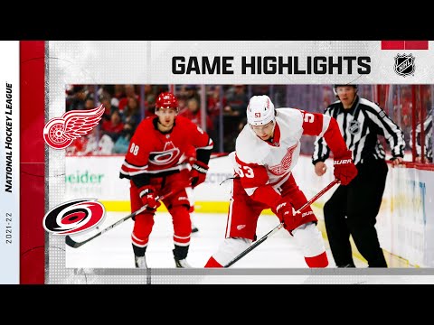 Red Wings @ Hurricanes 4/14 | NHL Highlights