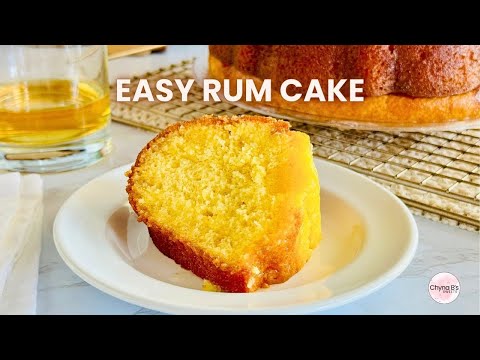 Easy Rum Cake Recipe with Yellow Cake Mix | Moist, Buttery, & Perfect for Holidays! | Rum Glaze