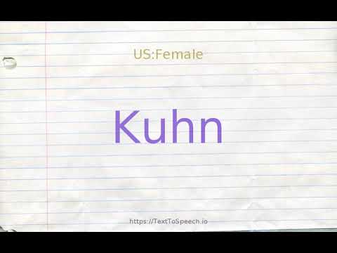 How to pronounce kuhn