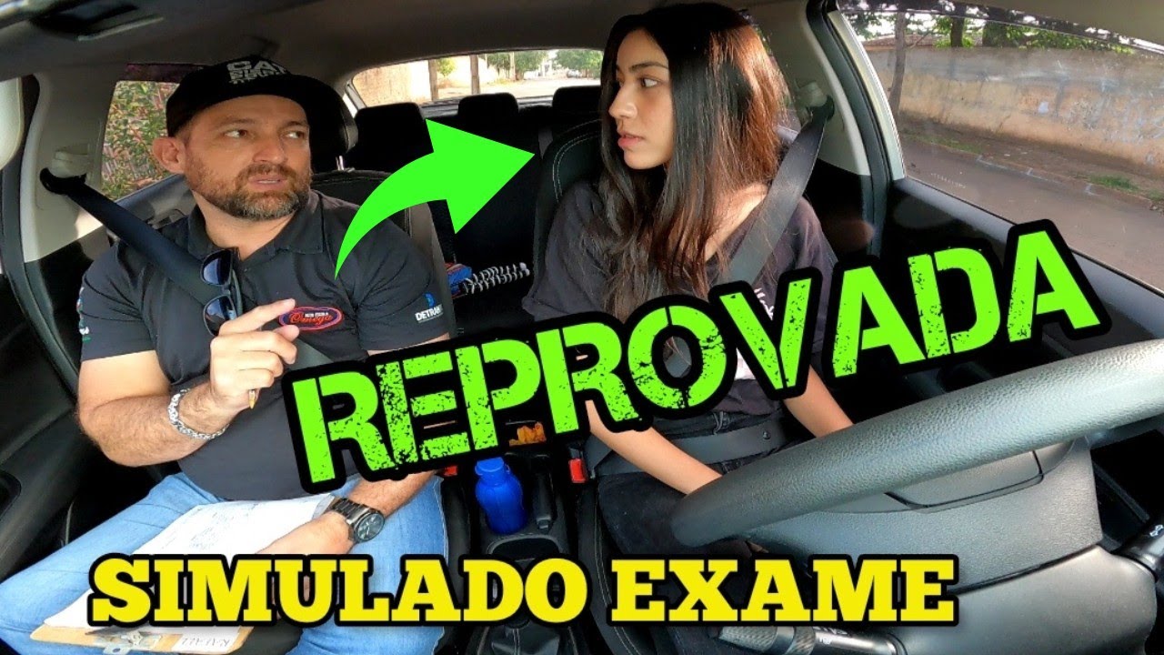 REPROVADA NO SIMULADO PRÁTICO DETRAN 2023 VEJA AS FALTAS #CNH #AUTOESCOLA #SIMULADODETRAN