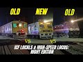 The Midnight Rush Old ICF Locals Vs High Speed Modern Locos