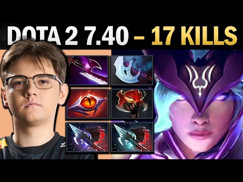 Luna Pro Carry with Unrelenting and 17 Kills - Gameplay Dota