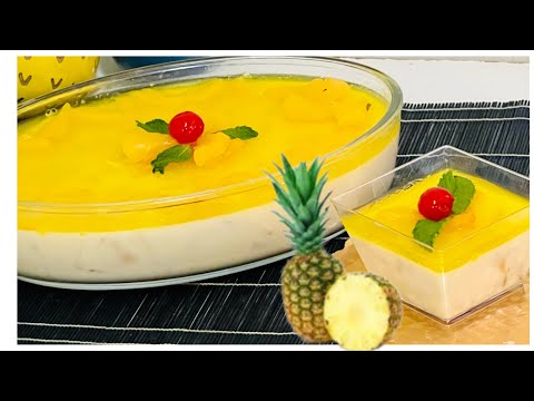 PINEAPPLE 🍍🍍DESSERT | PUDDING | SUPER EASY RECIPE 🍨