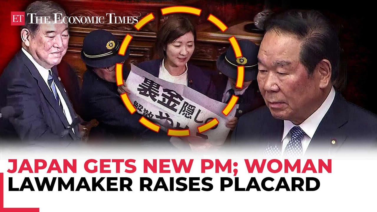 Japan gets new Prime Minister Shigeru Ishiba; woman lawmaker raises voice, placard in Parliament