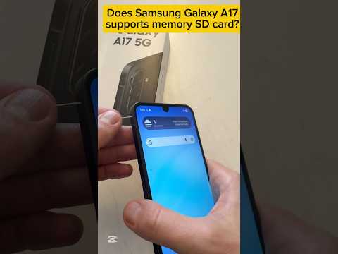 Does Samsung Galaxy A17 5G supports memory SD card? #samsunggalaxy #galaxya17 #memorycard #shorts