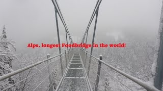 preview picture of video 'The longest Footbridge in the world, Reutte, Alps, Austria'