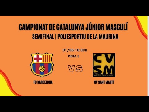 CAMPIONAT DE CATALUNYA JUNIOR MASCULÍ - FC BARCELONA vs ST MARTI