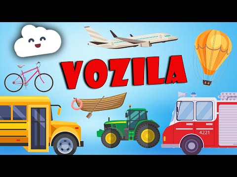 🚗 Učimo vozila 🚂✈️🚤🏎️ | Prijevozna sredstva | Vozila za djecu | Mama Medo nas uči 🐻