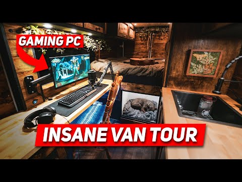 The Ultimate VANLIFE GAMING Van Tour | Ram Promaster