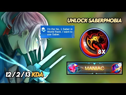UNLOCK "SABERPHOBIA" PLEASE TRY BEST BUILD 2021!!! TOP GLOBAL SABER
