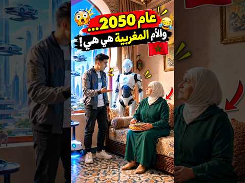😂🤖 حتى فـ2050… الأم المغربية ما كتبدلش! 🇲🇦🔥 #كوميديا_مغربية #ضحك #Shorts