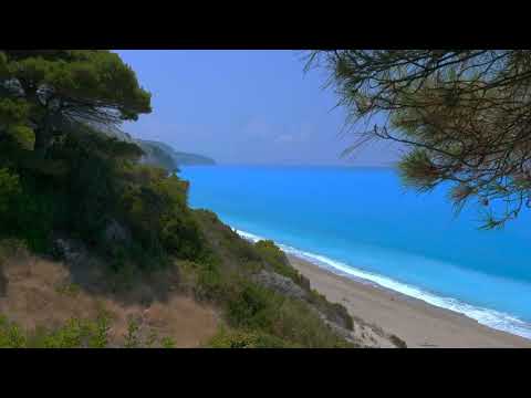 Cicadas by the Sea - Ocean Waves and Cicada Sounds - Relax  Sleep