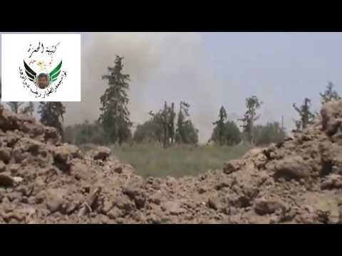 استهداف مطار دير الزور العسكري بقذائف الهاون من قبل كتيبة الحمزة