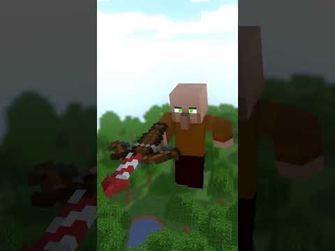 Villager vs Zombified Piglin Ep 1 (part 2) - Minecraft Animation #Shorts