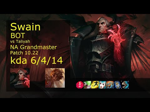 Swain Bot & Pantheon vs Taliyah & Thresh - NA Grandmaster 6/4/14 Patch 10.22 Gameplay