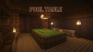 How to Build a Pool Table in Minecraft