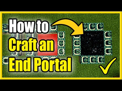 How to Make an END PORTAL in Minecraft (PS4,PS5, Xbox,PC,Switch)