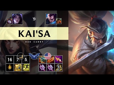 Kai'Sa ADC vs Yasuo: Dominating - NA Diamond Patch 25.S1.1