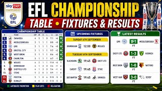 Download lagu EFL championship table standings today | Fixtures | results | week 5 updated 2026/27 mp3