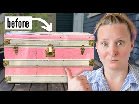 DIY: Antique Trunk Restoration (no chalk paint involved)