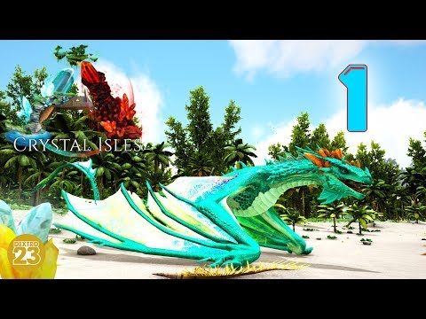 ARK Crystal Isles #1 💎 Ein glänzender Start | Let's Play Gameplay Deutsch