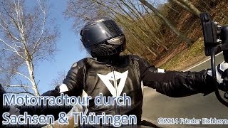 preview picture of video 'Motorradtour durch Sachsen & Thüringen, mit Aprilia, GoPro Hero 3+ HD'