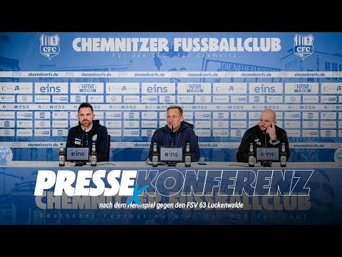 Chemnitzer FC | Press conference after the home game against FSV 63 Luckenwalde