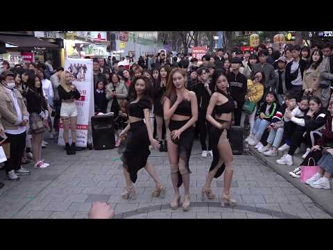 190407 Camila 카밀라 Choim 초임 Yubeen 유빈 Yuna 유나 TWIT 멍청이 @ 홍대 Busking