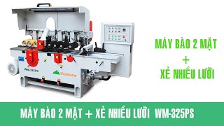 Máy bào 2 mặt, xẻ rong phôi nhiều lưỡi WM-325PS