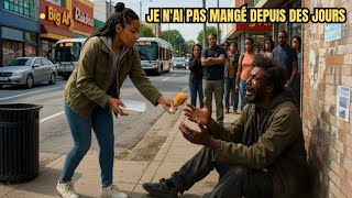 Une femme pauvre partage son dernier repas avec un mendiant,le lendemain,il révèle être millionnaire