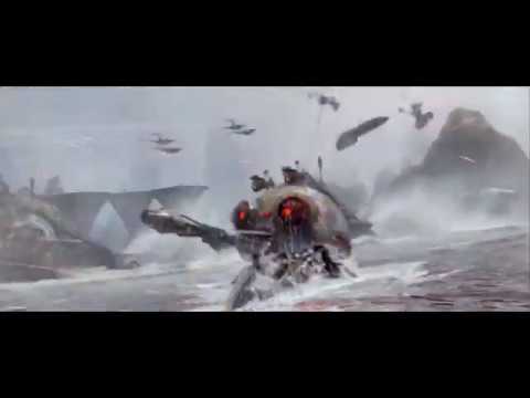 The Battle of Kashyyyk but I put Fortunate Son over it